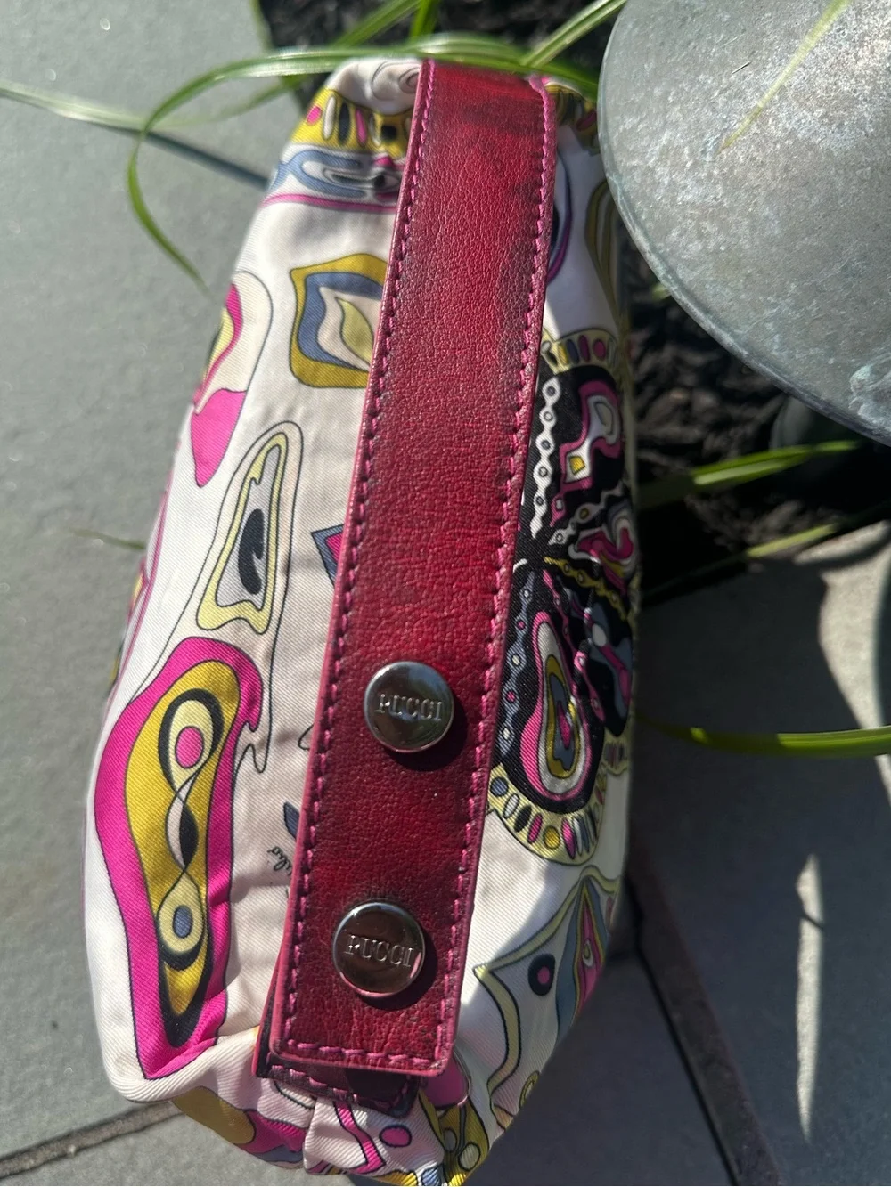 Women's Emilio Pucci Mini Vanity Handbag Y2K Era Brilliant Abstract Multicolor